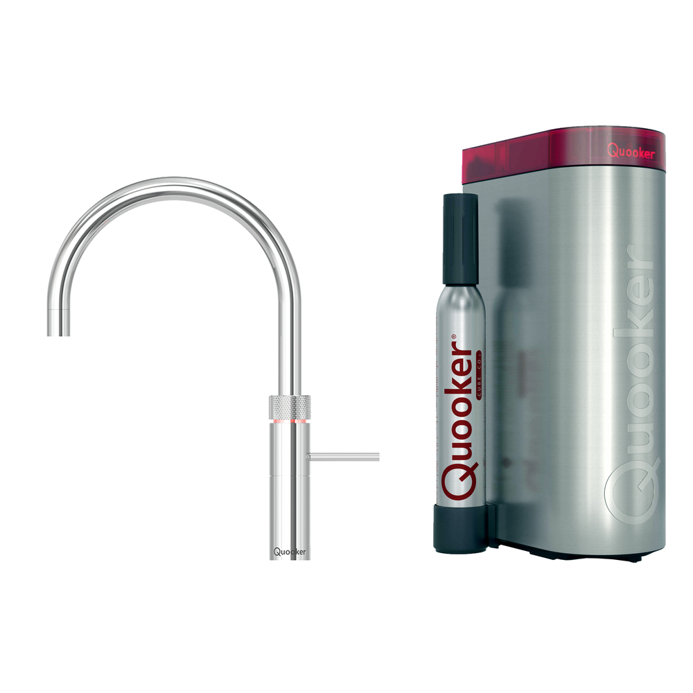 QUOOKER Pro3 Round Chroom + Cube