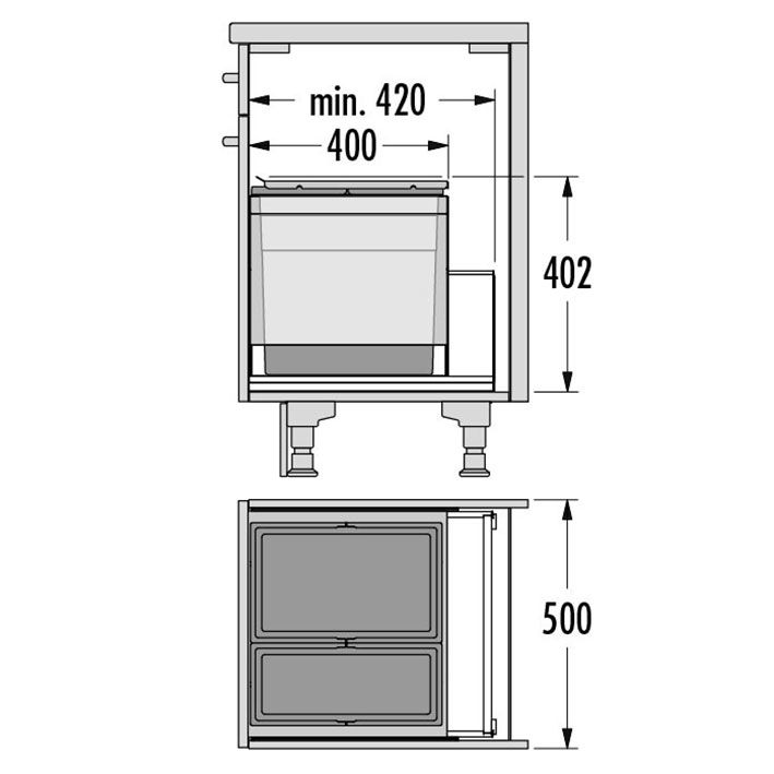 HAILO Triple XL Afvalemmer