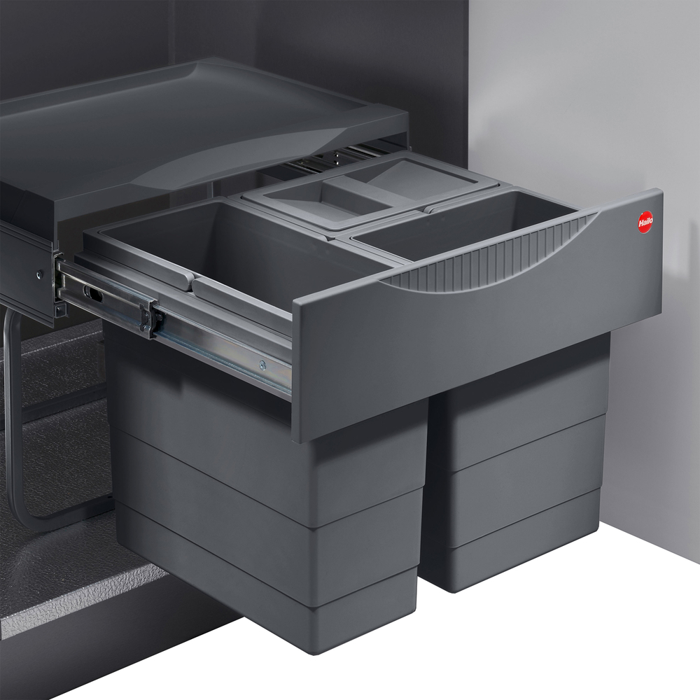 HAILO AS Space Saver Tandem Afvalemmer