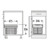 HAILO Tandem RB afvalemmer