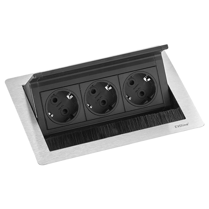EVOline FlipTop Push Small Verzinkbare contactdoos