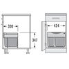 HAILO AS Space Saver Tandem Afvalemmer