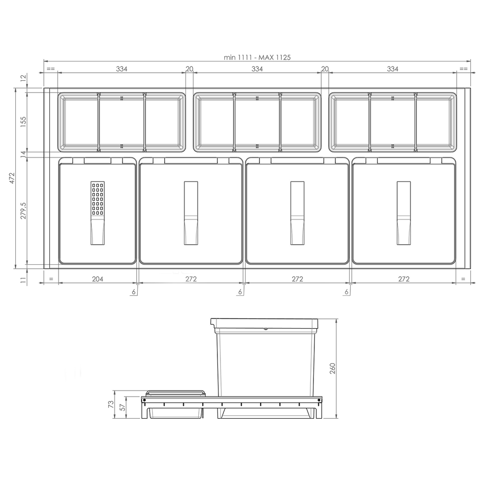 T2-120 Lade Afvalsysteem