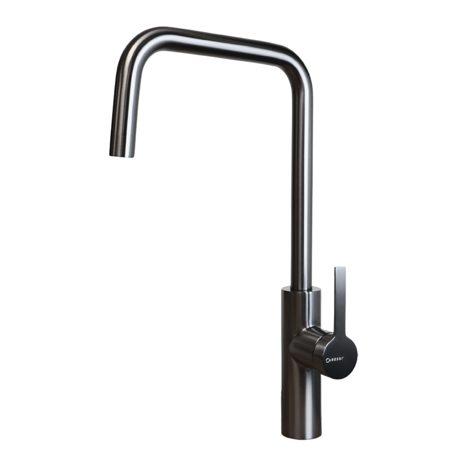 CARESSI Gun Metal Line Eenhendel keukenmengkraan