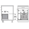 HAILO Tandem S Plus Afvalemmer