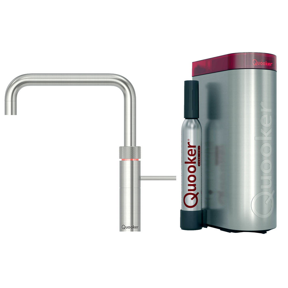 QUOOKER Pro3 Square RVS + Cube