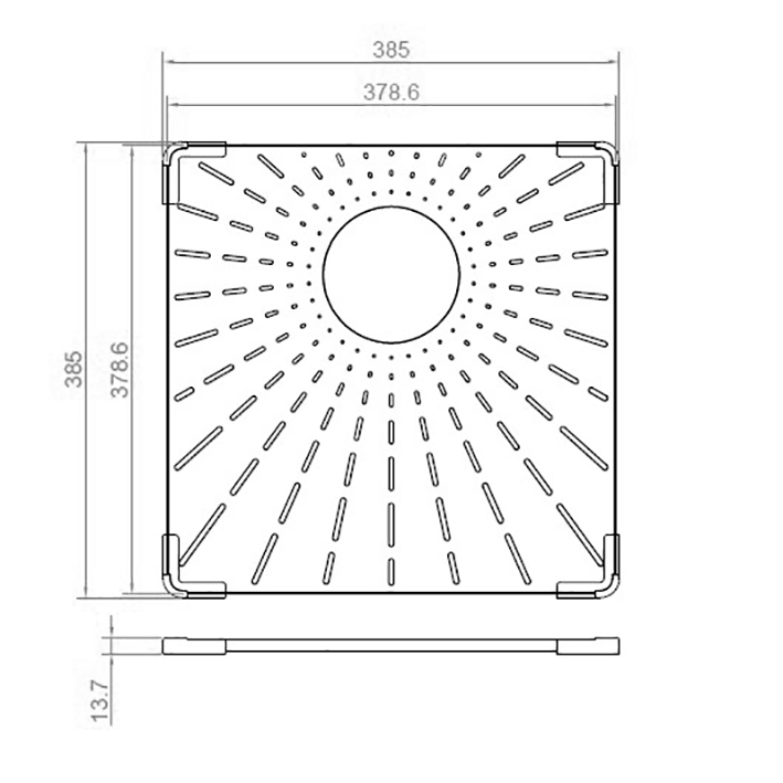CARESSI CABR40CO Bodemrooster R-serie Copper