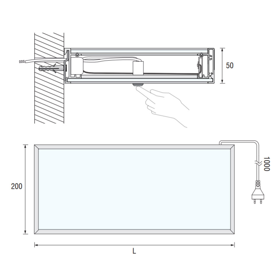 FORMA Glasschapverlichting TEO LED