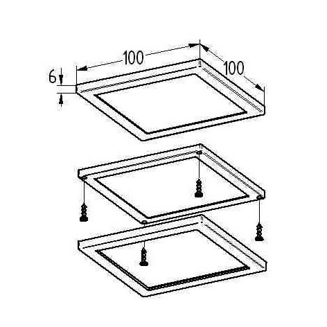 THEBO P-LED-15 Panel armatuur