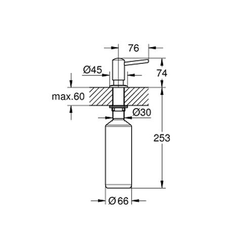 GROHE Contemporary zeeppomp