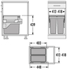 OUTLET HAILO Euro Cargo S afvalemmer