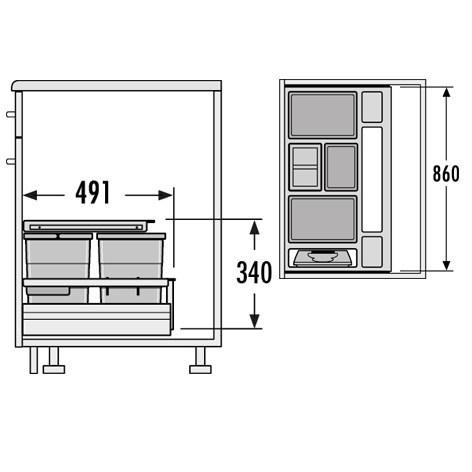 HAILO Separato K 900 Afvalemmer
