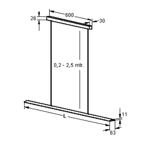 THEBO LED 160 pendelarmatuur