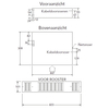 Plintverwarming KICKSPACE 800 RVS