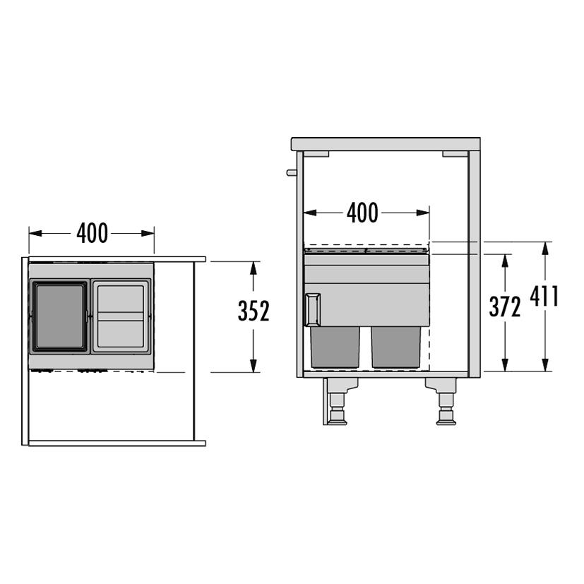 HAILO Cargo Aqua 600-13 Afvalemmer
