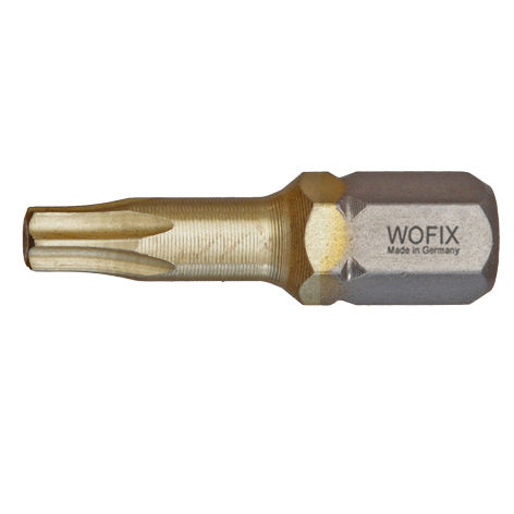 WOFIX schroefbit Titanium Zirconium torsion, torx