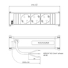 Power Frame Inbouw contactdoos