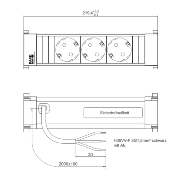 Power Frame Inbouw contactdoos