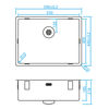 CARESSI CAPP55R10 Spoelbak