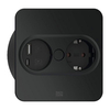 Twist-2 Vierkant, 1-voudig/RA +USB-A&C-lader