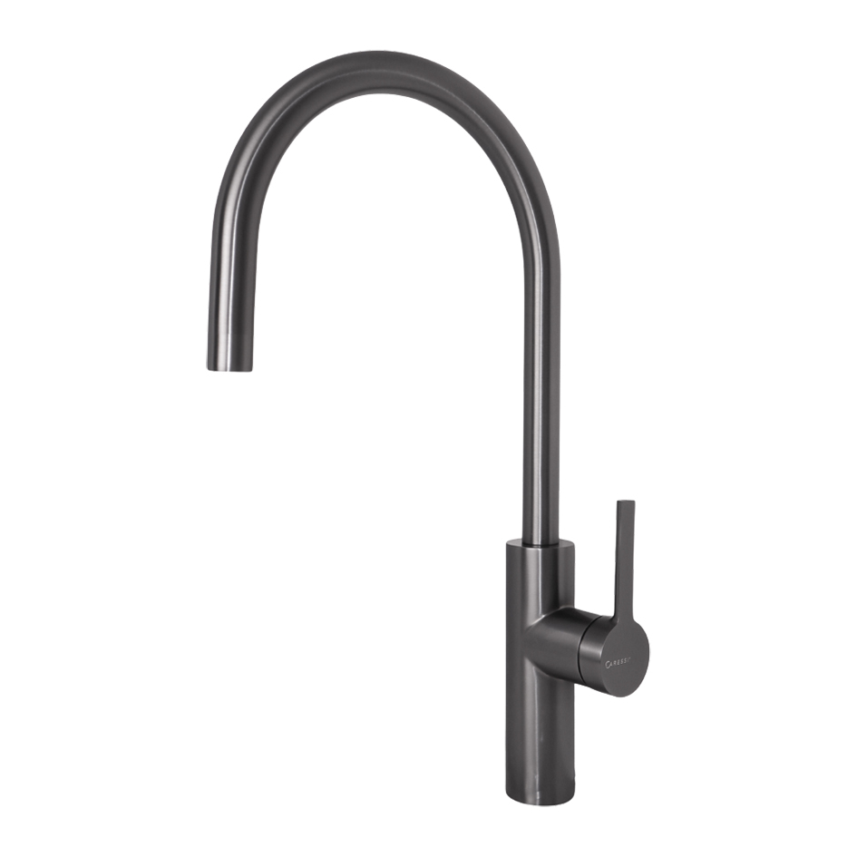 CARESSI Gun Metal Line Eenhendel keukenmengkraan