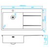 CARESSI CAPP50ABL Spoelbak
