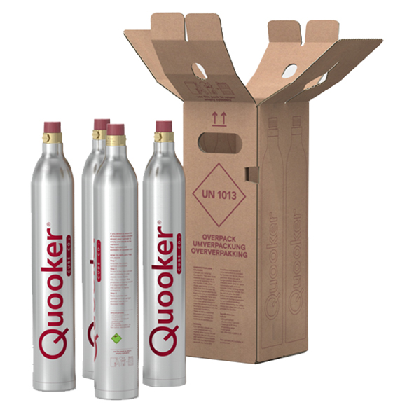 QUOOKER Cube CO2 Cilinder, set van 4 stuks artikelnr 693426 DPS